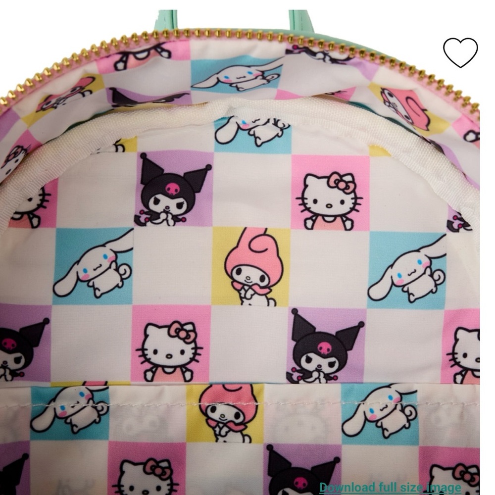 SDCC Limited Edition Hello Kitty & Friends Color Block Terry Cloth BP and Wallet - Picture 5 of 8